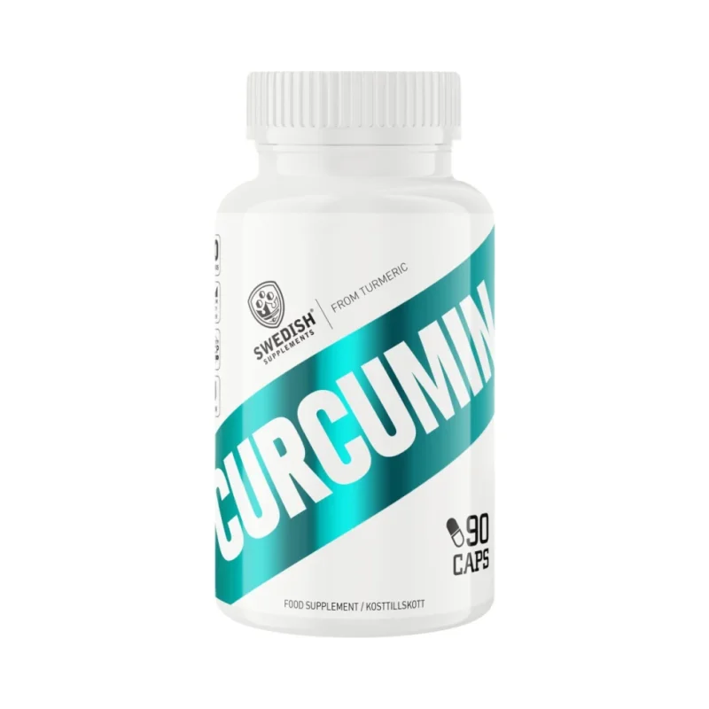 Curcumin Turmeric 500 mg | with Vitamin C & Black Pepper Piperine (60 дози) / 90 капсули - SWEDISH Supplements