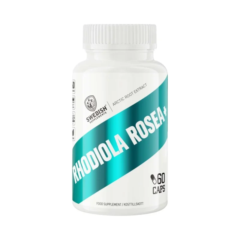 Rhodiola Rosea+ 300 mg | with Vitamin B5 & Black Pepper (60 дози) / 60 капсули - SWEDISH Supplements