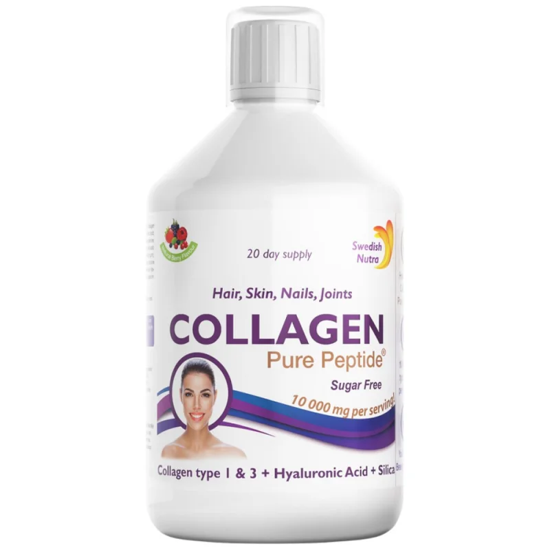 Collagen Types 1 & 3 | with with Hyaluronic Acid, Silica and Vitamin C / 500 мл, 20 дози