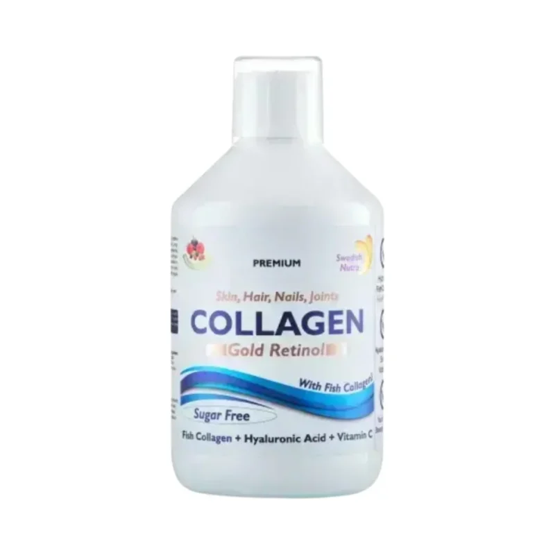 Fish Collagen 12500 mg Gold Retinol / 500 мл, 20 дози - Swedish Nutra