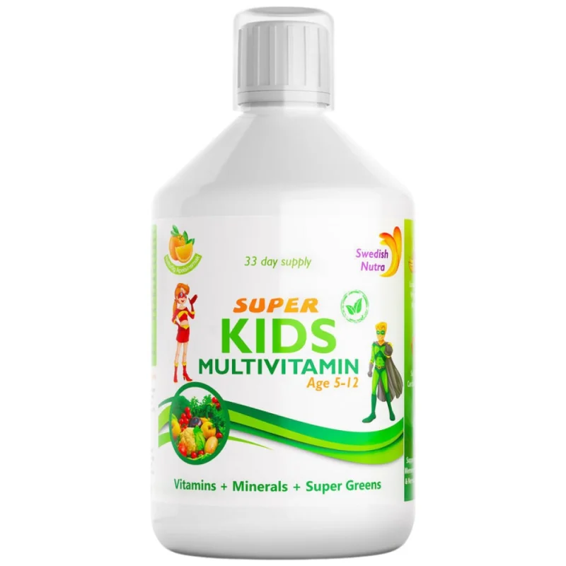 Kids Multivitamin | Vitamins + Minerals + Super Greens / 500 мл, 33 дози
