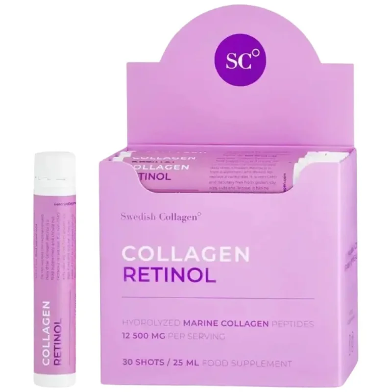 Collagen Retinol | 12500 mg Marine Collagen Peptides (30 дози) / 30 x 25 мл