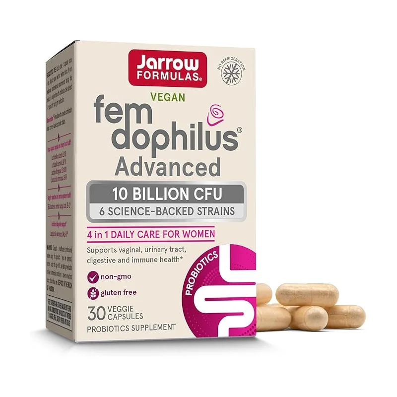 Fem-Dophilus Advanced 10 Billion CFU - Витамин B12 + Фолат, Разфасовка 30 caps
