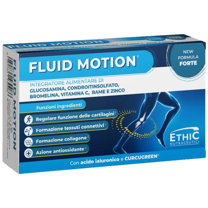FLUID MOTION | with Bromelain & BCM95® Curcumin / 30 Таблетки, 30 дози