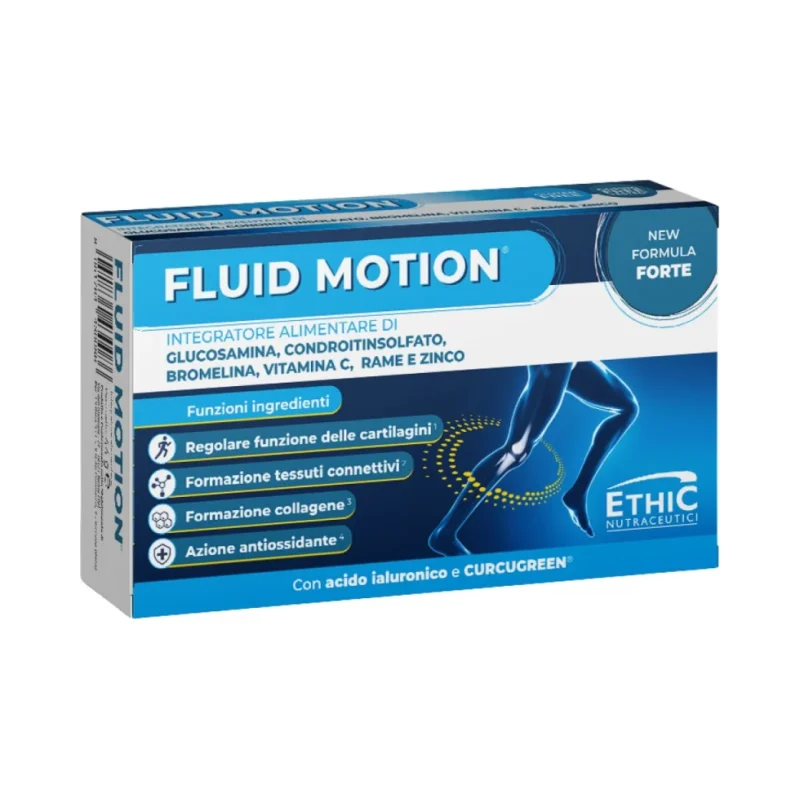 FLUID MOTION | with Bromelain & BCM95® Curcumin / 30 Таблетки, 30 дози - EthicSport