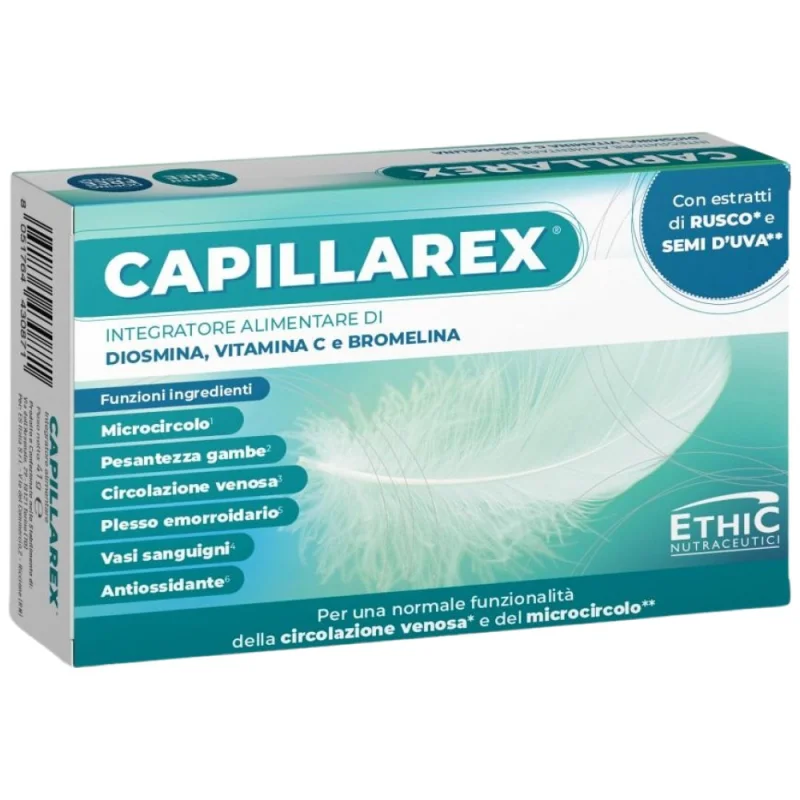 CAPILLAREX | Blood Vessels Support / 30 Таблетки, 15 дози