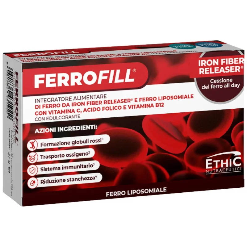 FERROFILL 30 mg | with Iron Fiber Releaser® & Liposomal Iron / 30 Таблетки, 30 дози