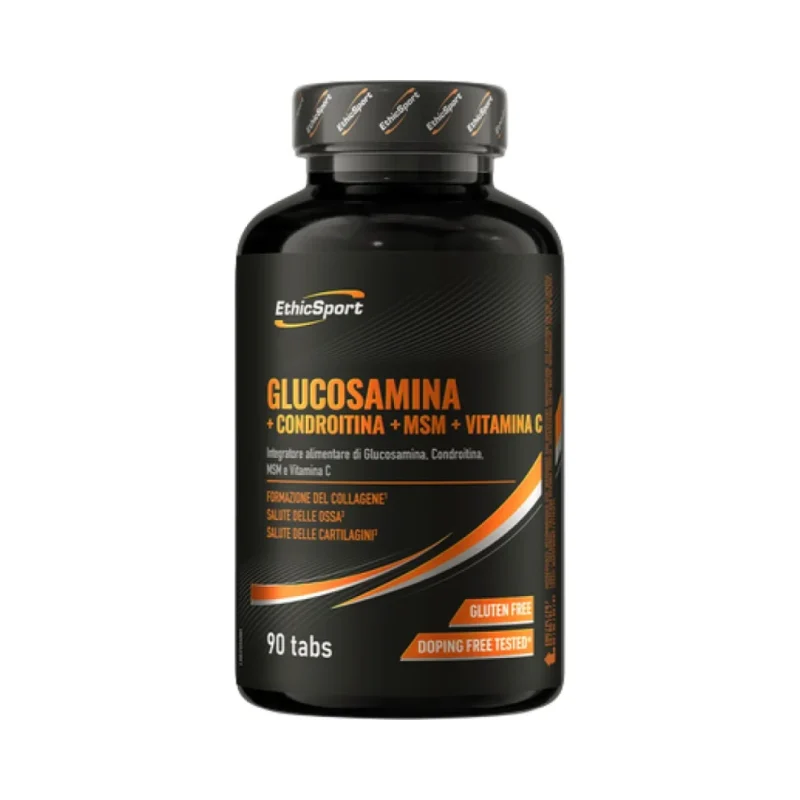 Glucosamina + Chondroitina + MSM + Vitamina C (90 дози) / 90 Таблетки - EthicSport