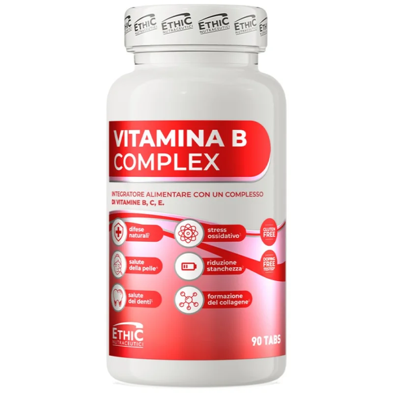 Vitamina B Complex | with Vitamin C & E (90 дози) / 90 Таблетки