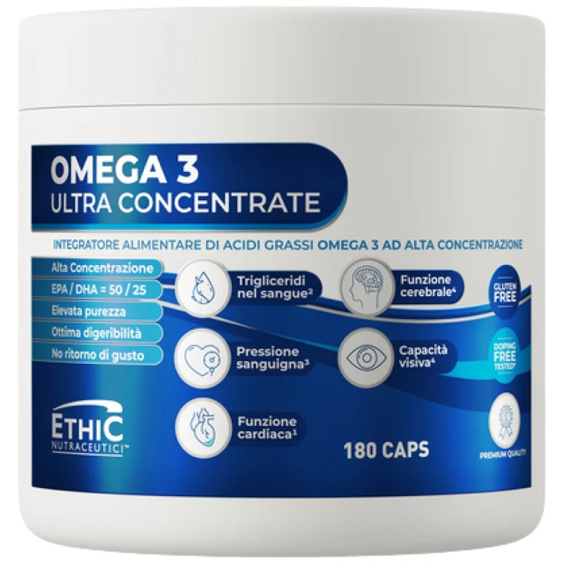 Omega 3 Ultra Concentrate (180 дози) / 180 Гел капсули
