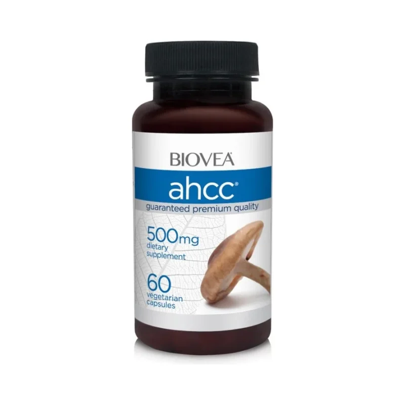 AHCC 500mg Mushroom Immunity Formula - Активен Хемицелулозен Компонент - Biovea