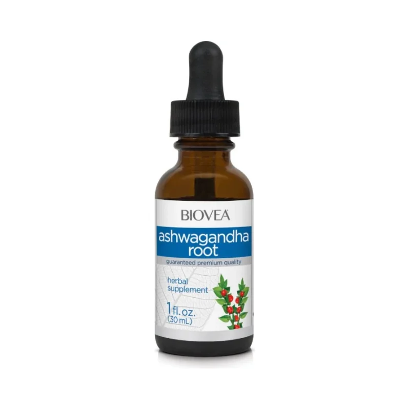 Ashwagandha Root Liquid Drops - Ашваганда на Капки, Разфасовка 30ml - Biovea