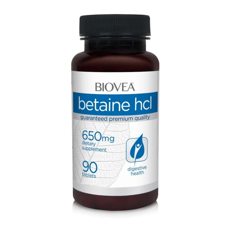 Betaine HCL 650mg, Разфасовка 90 tabs