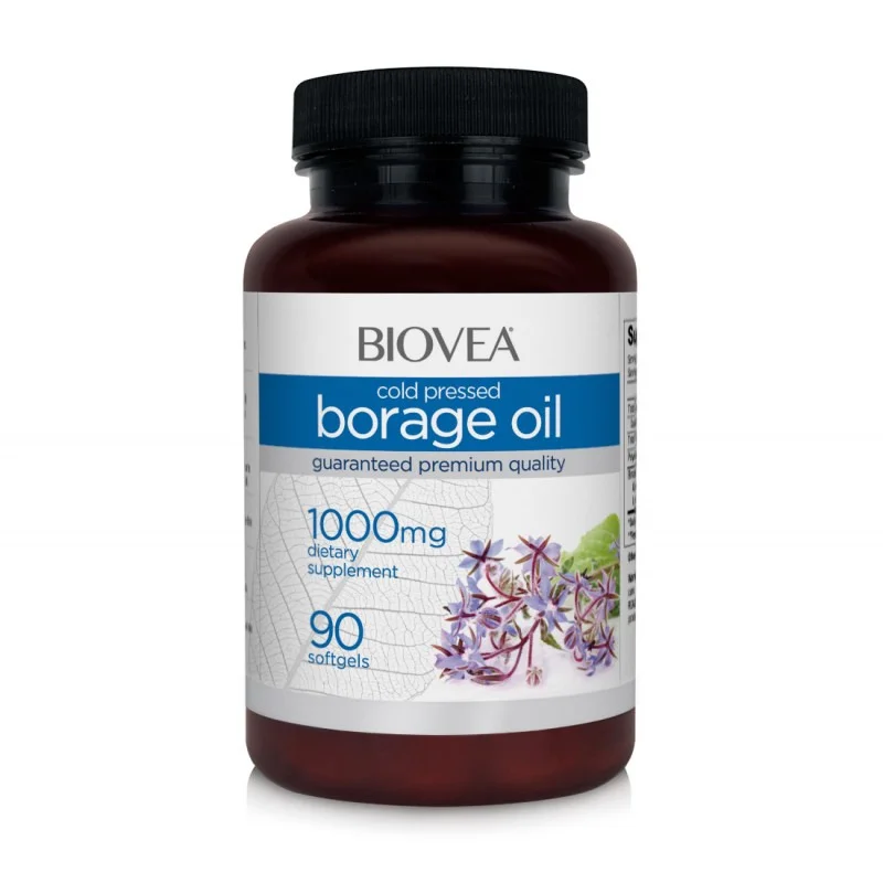 Borage Oil 1000mg, Разфасовка 90 caps