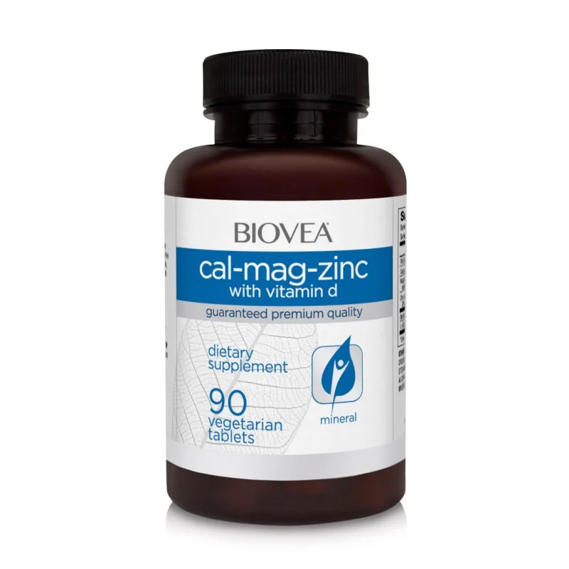 Cal-Mag-Zinc + Vitamin D - Калций + Магнезий + Цинк + Витамин D, Разфасовка 90 tabs