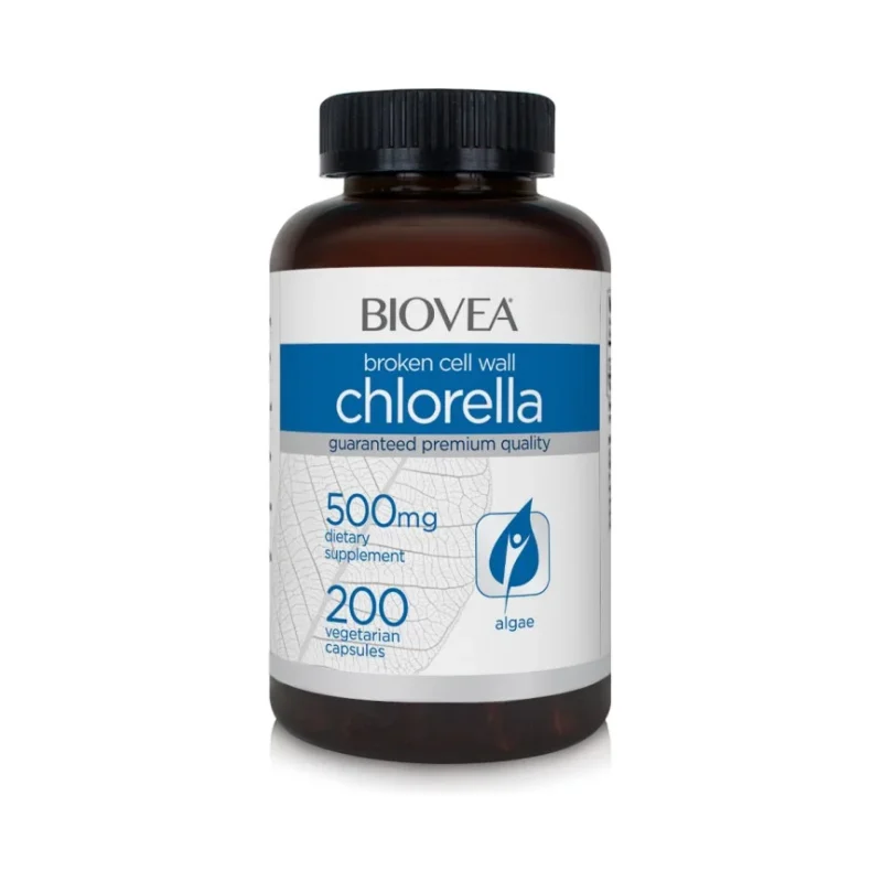 Chlorella 500mg - Хлорела, Разфасовка 200 caps - Biovea