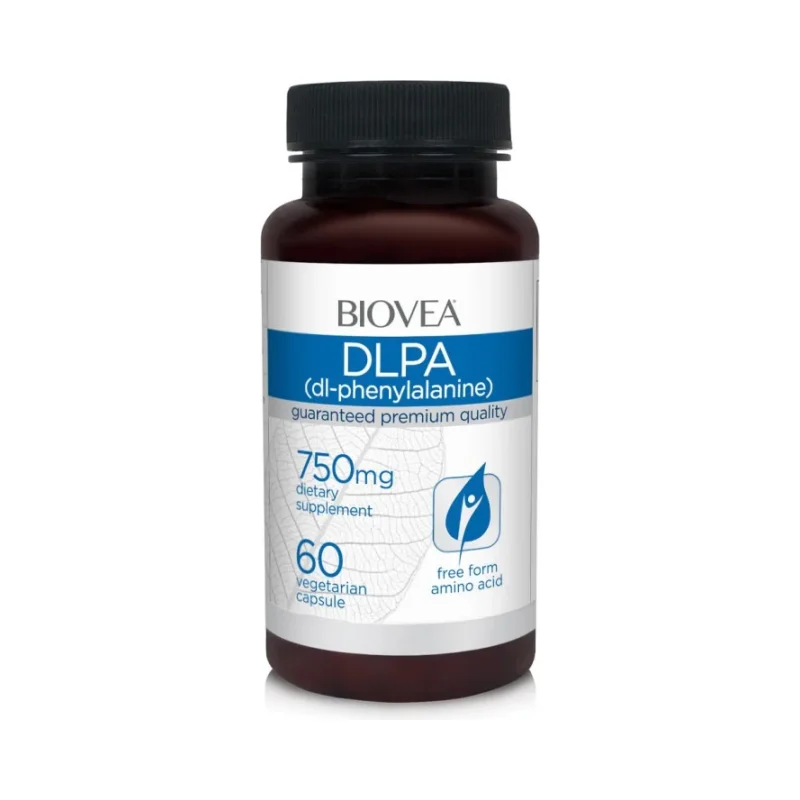 DLPA - DL-Phenylalanine 750mg, Разфасовка 60 caps - Biovea