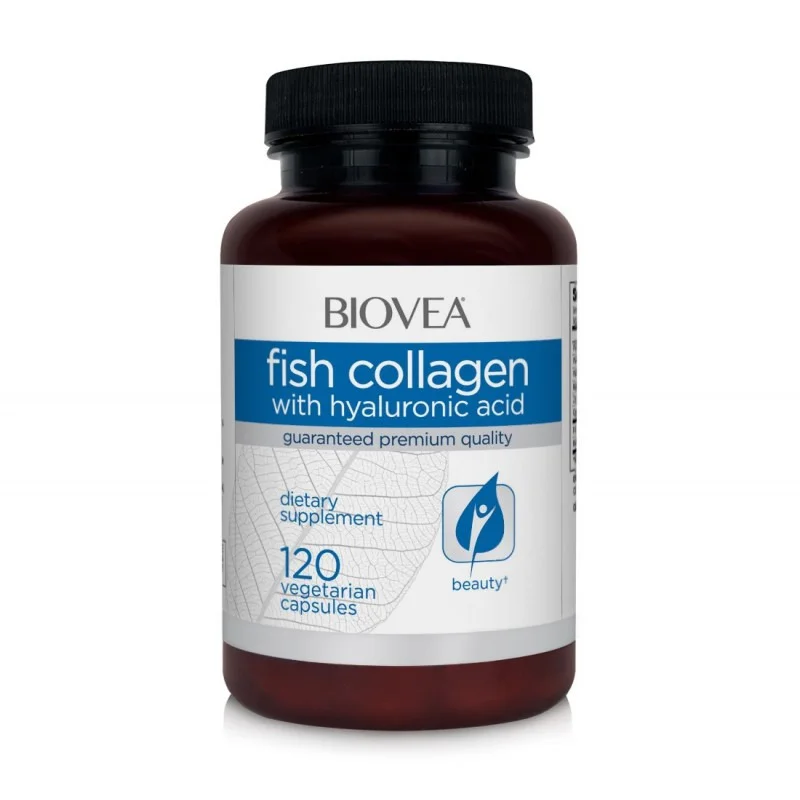 Fish Collagen & Hyaluronic Acid - Колаген + Хиалуронова Киселина, Разфасовка 120 caps
