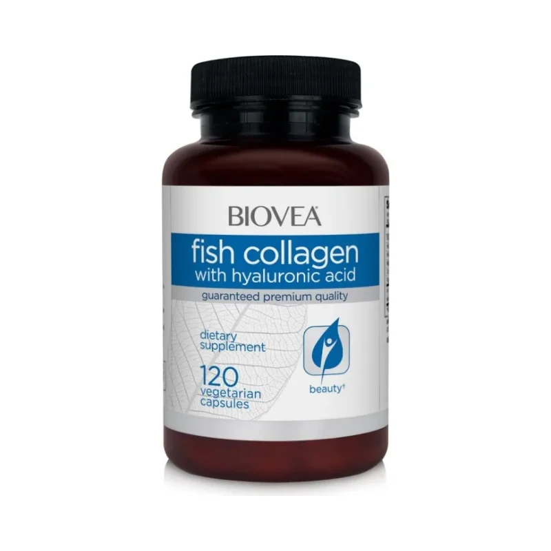 Fish Collagen & Hyaluronic Acid - Колаген + Хиалуронова Киселина, Разфасовка 120 caps - Biovea