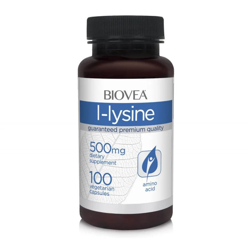L-Lysine 500mg - Лизин, Разфасовка 100 caps