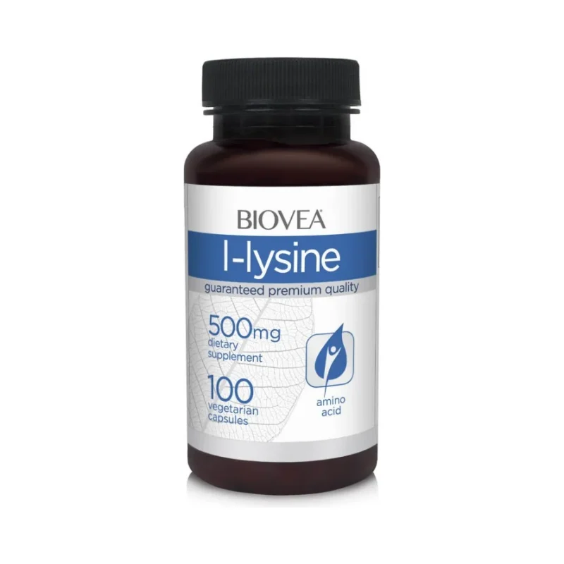 L-Lysine 500mg - Лизин, Разфасовка 100 caps - Biovea
