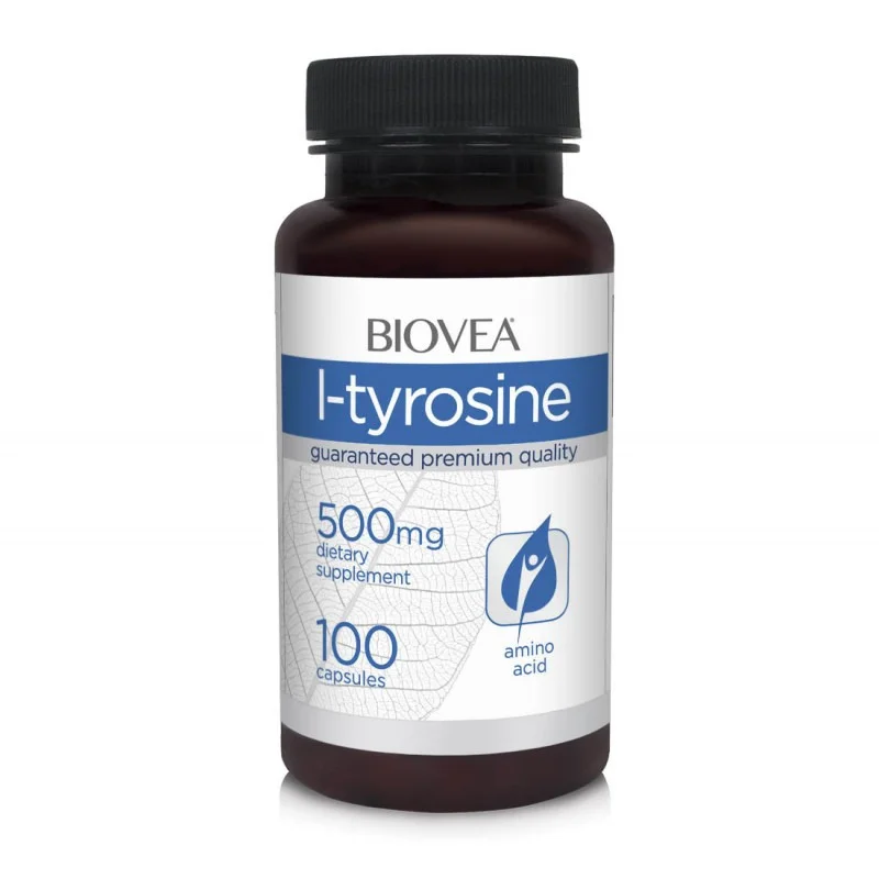L-Tyrosine 500mg - Тирозин, Разфасовка 100 caps