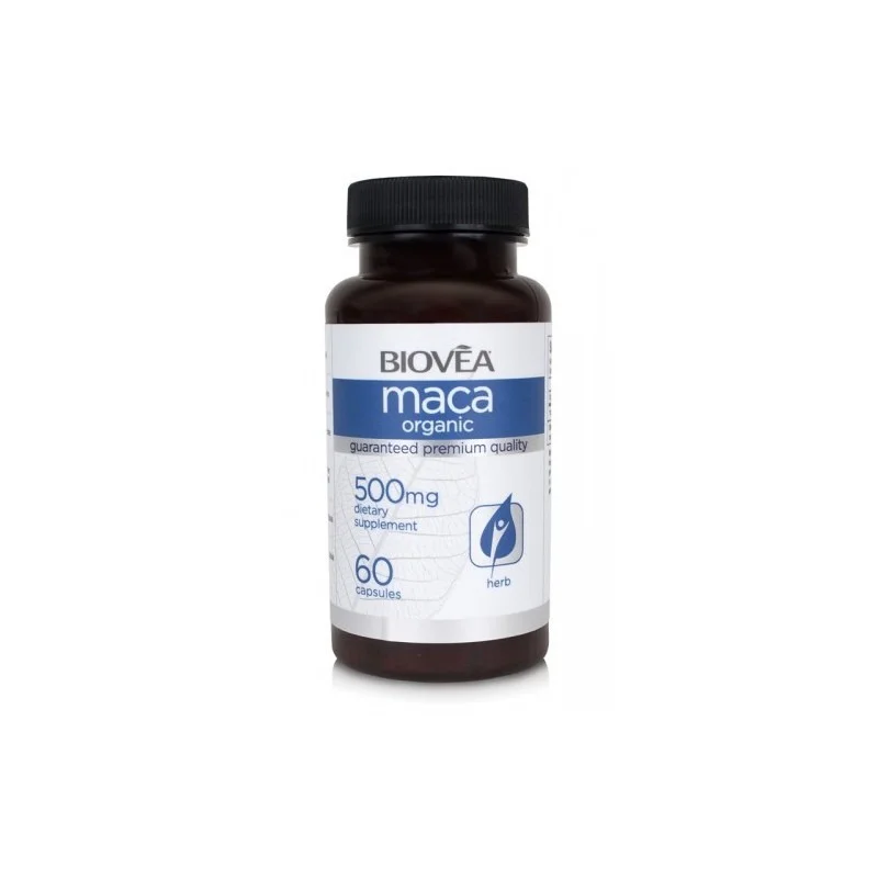 MACA Organic 500mg, Разфасовка 60 caps