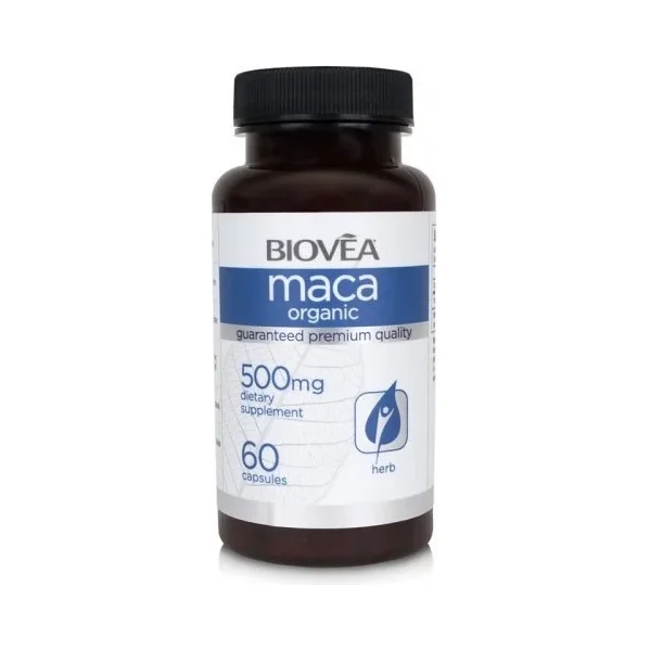 MACA Organic 500mg, Разфасовка 60 caps - Biovea