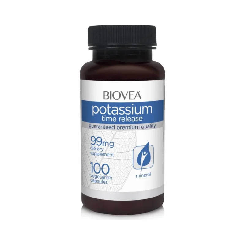 Potassium Time Release - Калий, Разфасовка 100 caps - Biovea