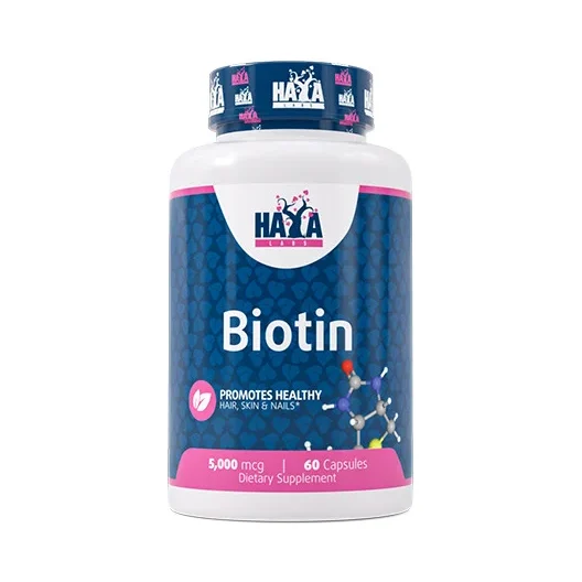Biotin 5000 mcg / 60 Caps - Haya Labs