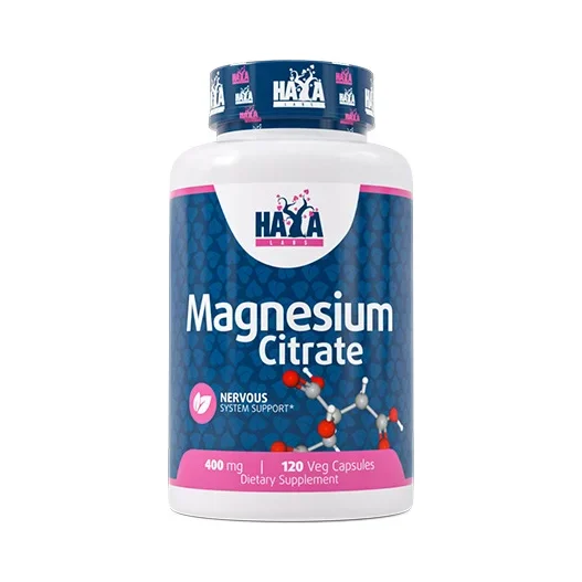 Magnesium Citrate 400 mg / 120 Vcaps - Haya Labs