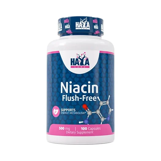 Niacin / Flush-Free / 500 mg / 100 Caps - Haya Labs