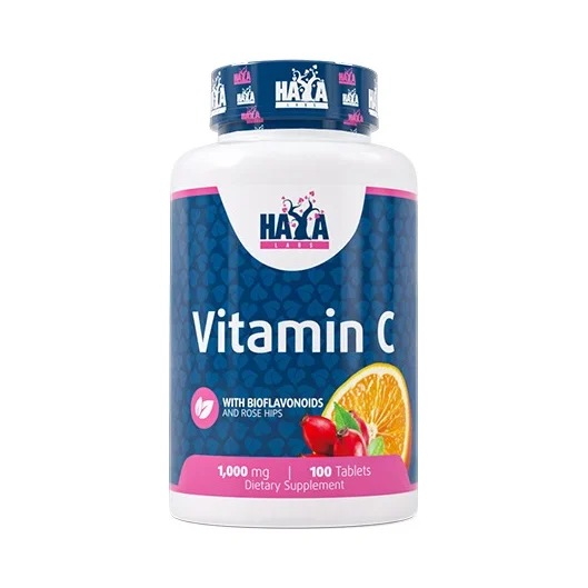 Vitamin C with Bioflavonoids and Rose Hips 1000 mg / 100 Tabs (100 дози) - Haya Labs