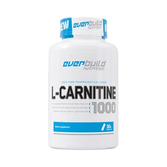 L-Carnitine 1000 mg / 30 Tabs (30 дози) / 30g - Everbuild