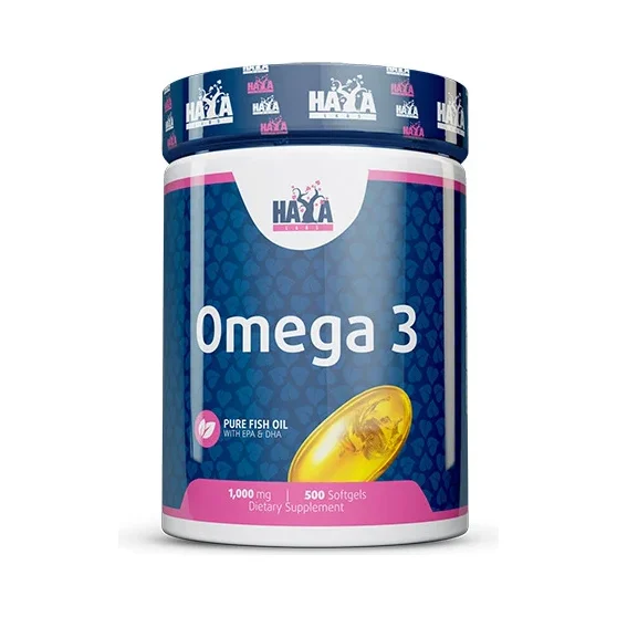 Omega 3 1000 mg Fish Oil / 500 Softgels / 500g - Haya Labs