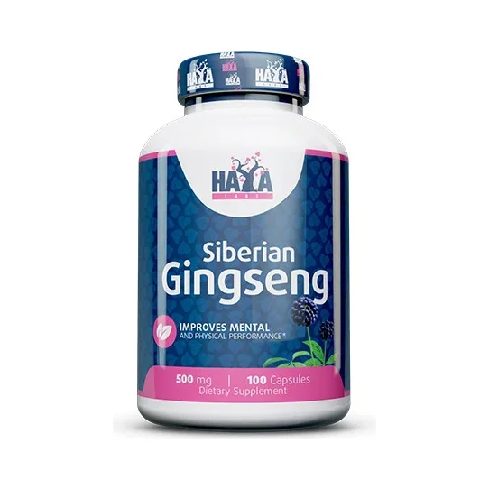 Siberian Ginseng 500 mg / 100 Caps - Haya Labs