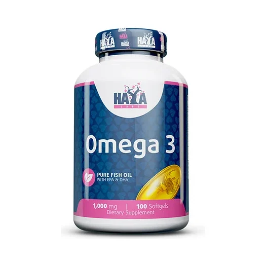 Omega 3 1000 mg Fish Oil / 100 Softgels / 100g - Haya Labs