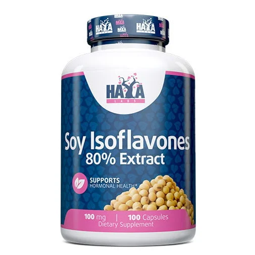 Soy Isoflavones 80% Extract NON-GMO 100 mg / 100 Caps