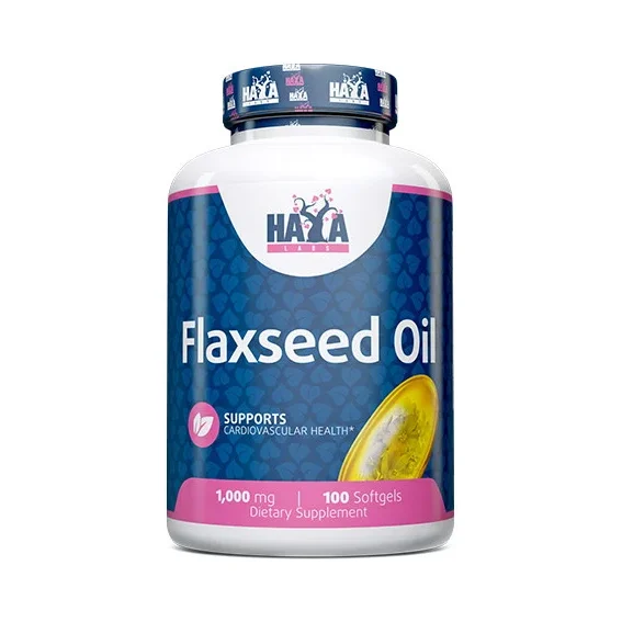 Flaxseed Oil 1000 mg / 100 Softgels - Haya Labs