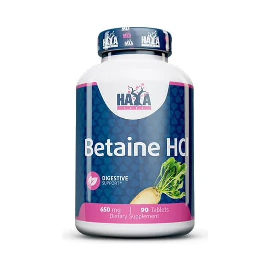 Betaine HCL 650 mg / 90 Tabs - Haya Labs