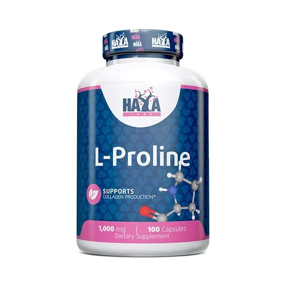 L-Proline 1000 mg / 100 Caps - Haya Labs
