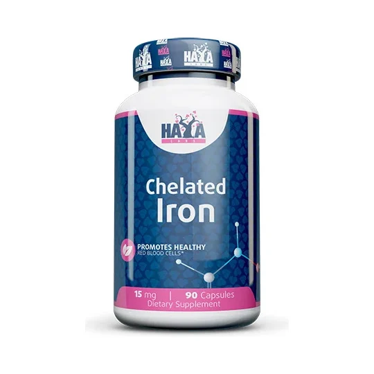 Chelated Iron 15 mg / 90 Caps - Haya Labs