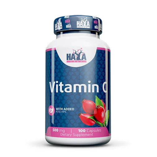 Vitamin C with Rose Hips 500 mg / 100 Caps