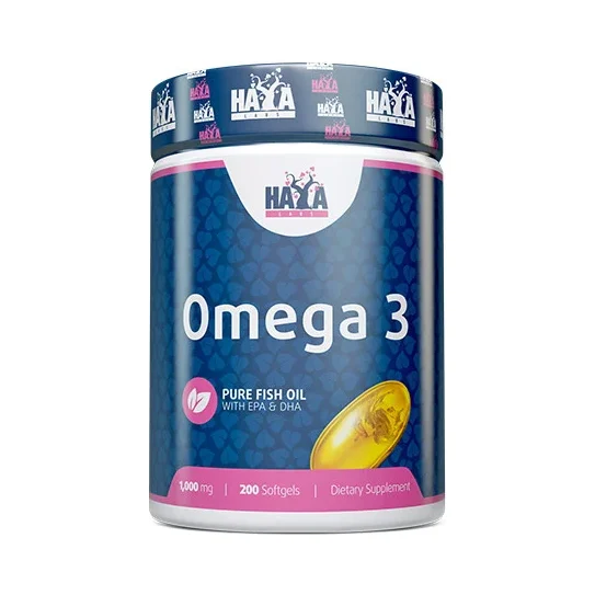 Omega 3 1000 mg Fish Oil / 200 Softgels / 200g - Haya Labs