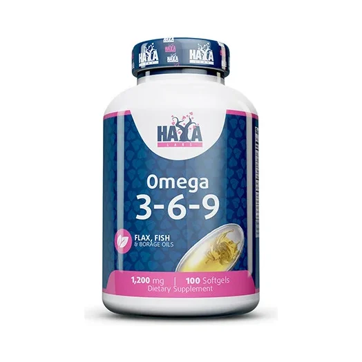 Omega 3-6-9 1200 mg / 100 Softgels / 100g - Haya Labs