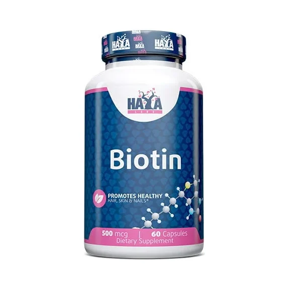Biotin 500 mcg / 60 Caps - Haya Labs