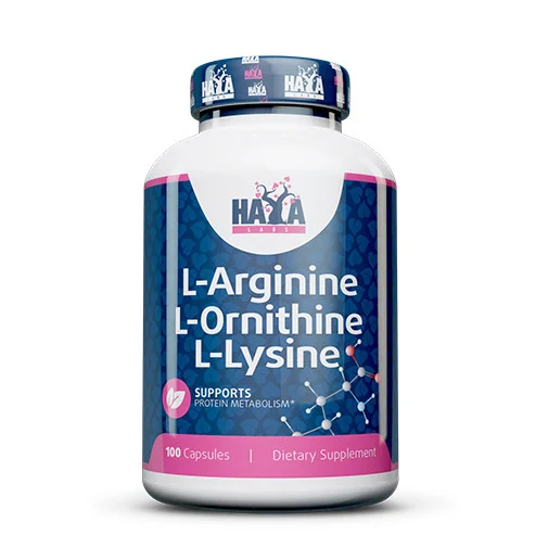 L-Arginine / L-Ornithine / L-Lysine / 100 Caps
