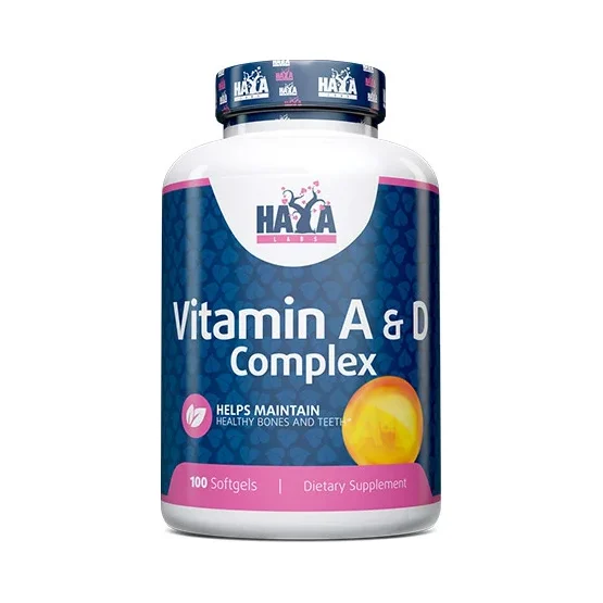 Vitamin A & D Complex / 100 Softgels - Haya Labs