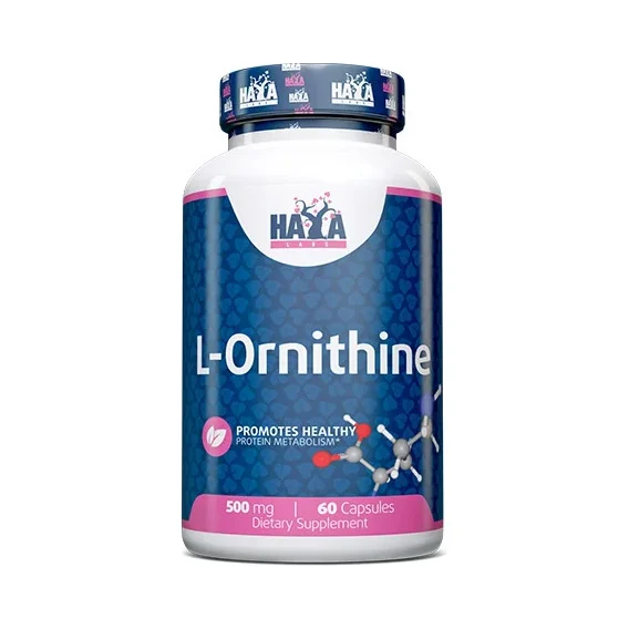 L-Ornithine 500 mg / 60 Caps - Haya Labs