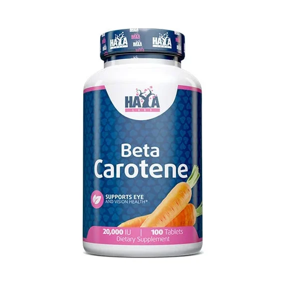 Natural Beta Carotene 20000 IU / 100 Tabs - Haya Labs